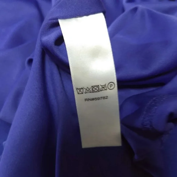 Adrianna Papell Sz 8 Blue Sheath Dress V Neck - Picture 7 of 7